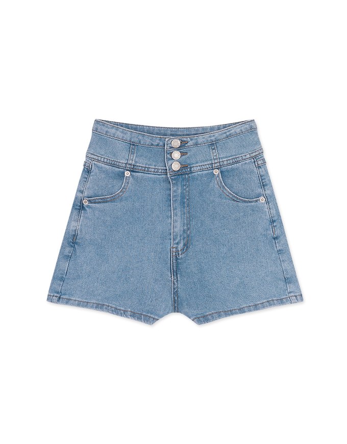 【Den!m LITE】Cooling Denim SHORTS No Filter Slimming Slim Fit Denim Jeans