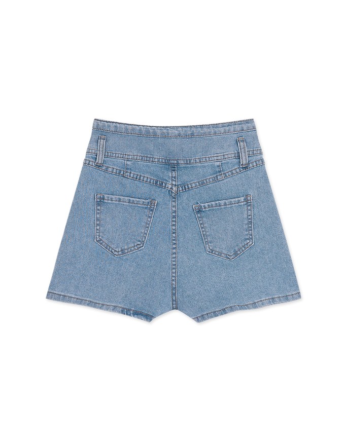 【Den!m LITE】Cooling Denim SHORTS No Filter Slimming Slim Fit Denim Jeans