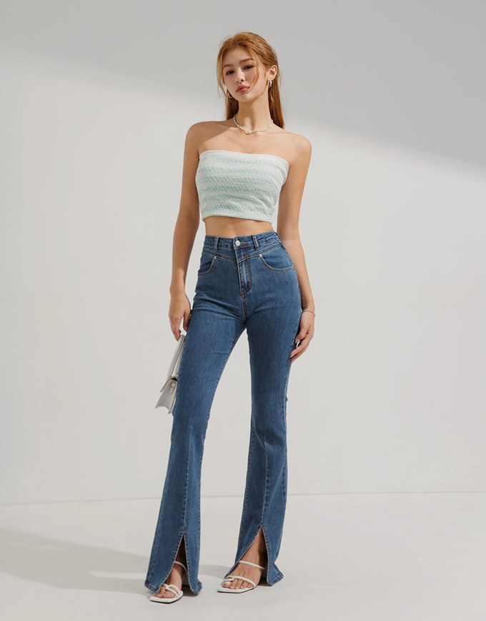 Flare Denim Jeans Pants