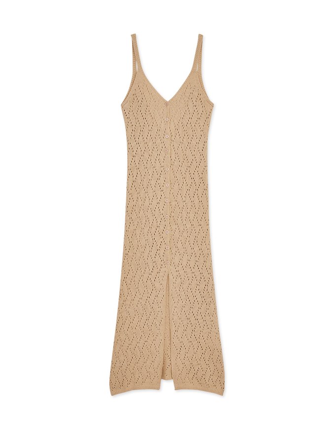【Beach Cover】 Knit Bikini Cover Up Beach Maxi Dress