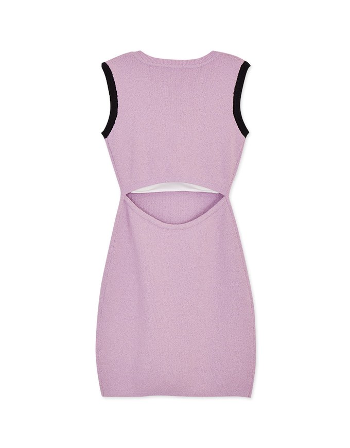 Cutout Waist Knit Dress