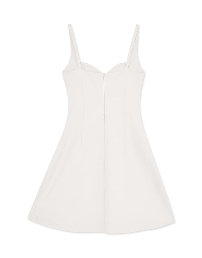 Dinner Dress With Bra Padded Corset Structure Fish Bone High Waist Mini Dress H05
