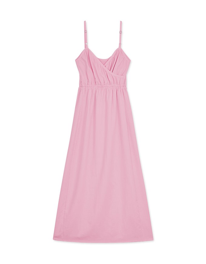 2WAY Thin Strap Button Up Maxi Dress
