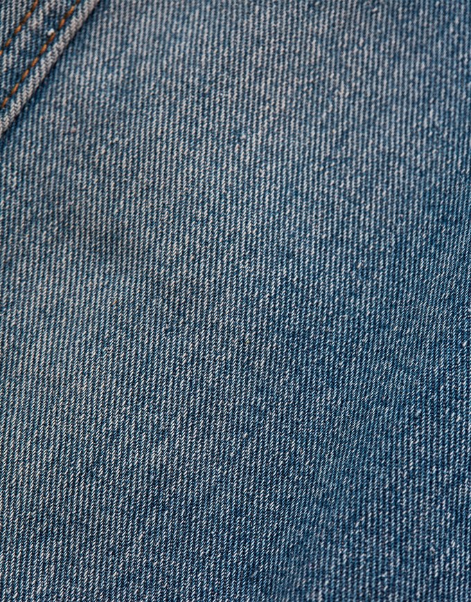 Denim Jeans Flat Cut Mini Dress