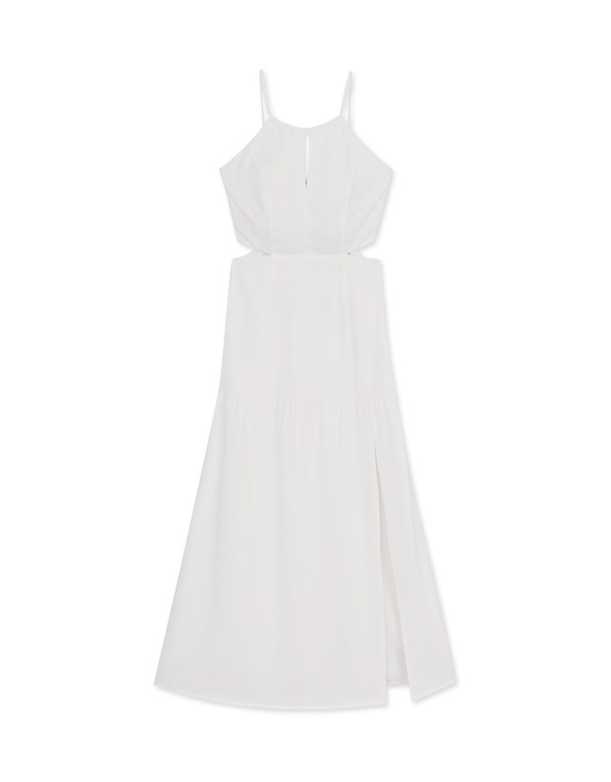Halter Bra Padded Maxi Dinner Dress