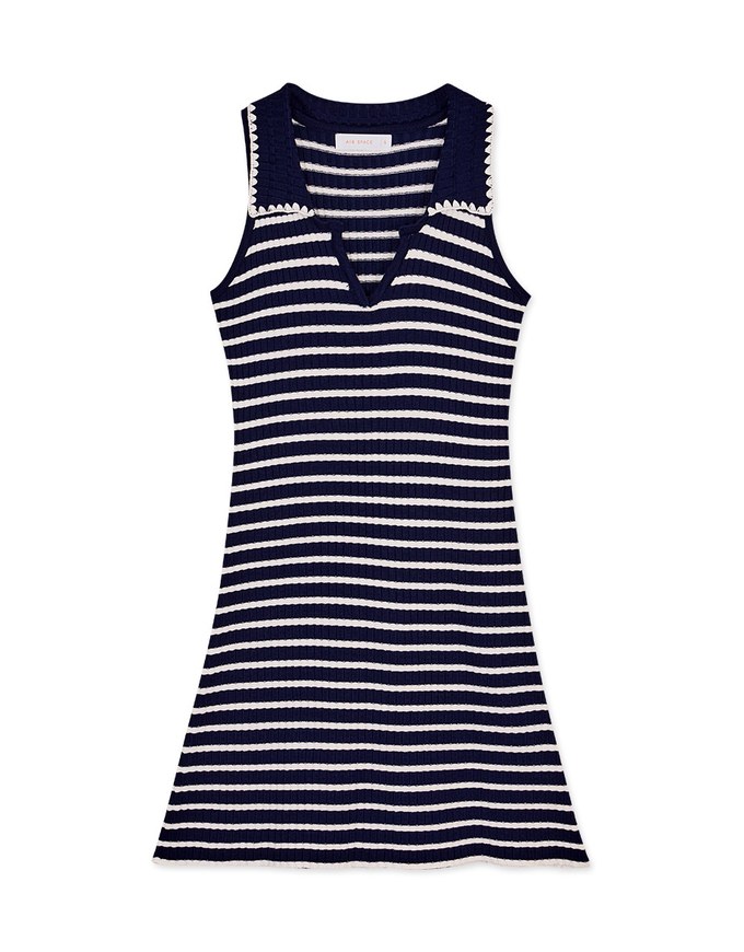 Striped knit Mini Dress