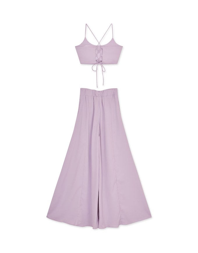 ONE TONE Wide Hem Trousers Set Wear (With Padding)