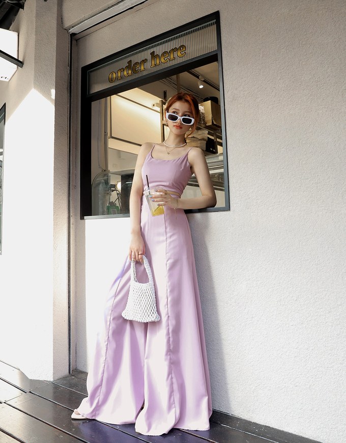 ONE TONE Wide Hem Trousers Set Wear (With Padding)