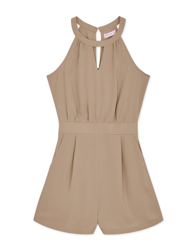 Cutout Shoulder Loose Tank Top Jumpsuit