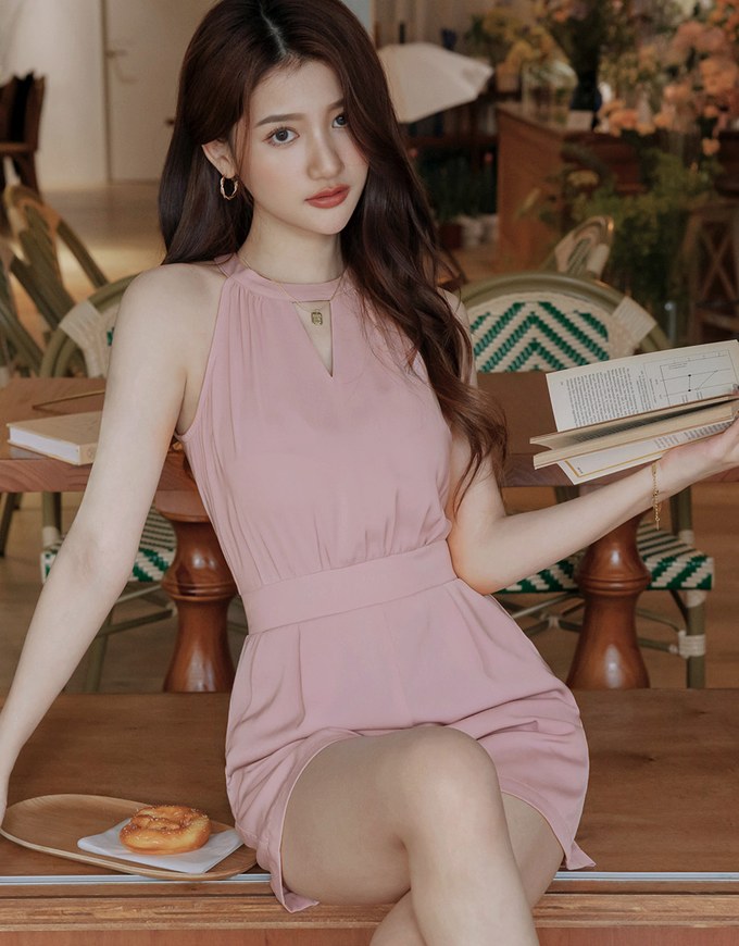 Cutout Shoulder Loose Tank Top Jumpsuit