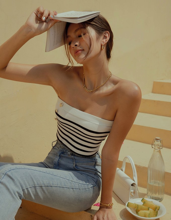 Striped Tube Top