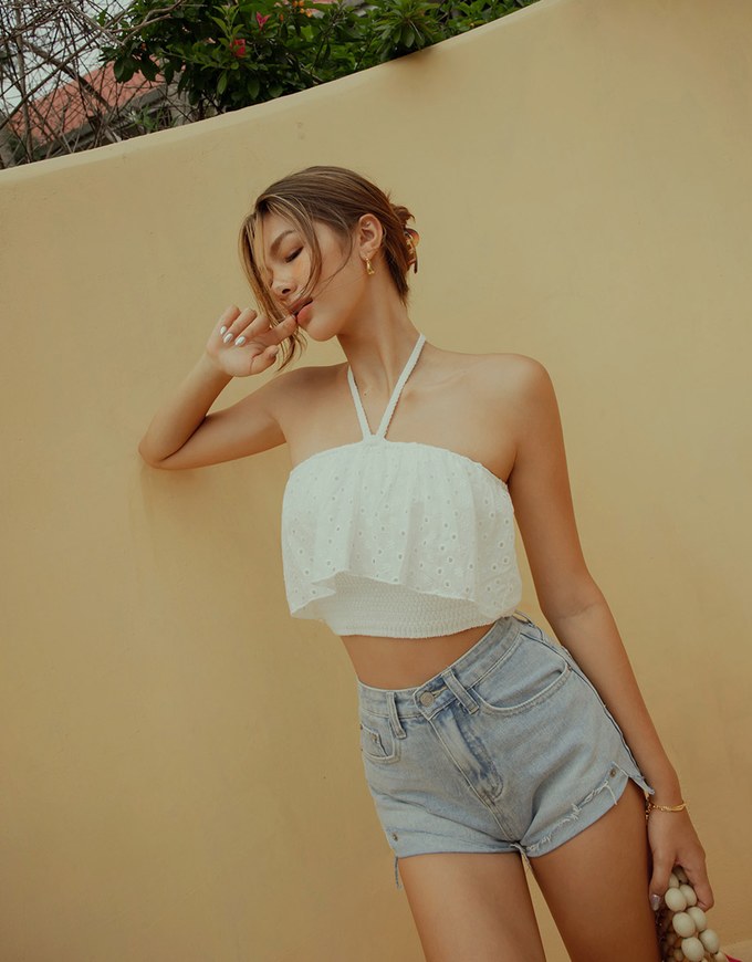 Embroidered Lace Tank Top