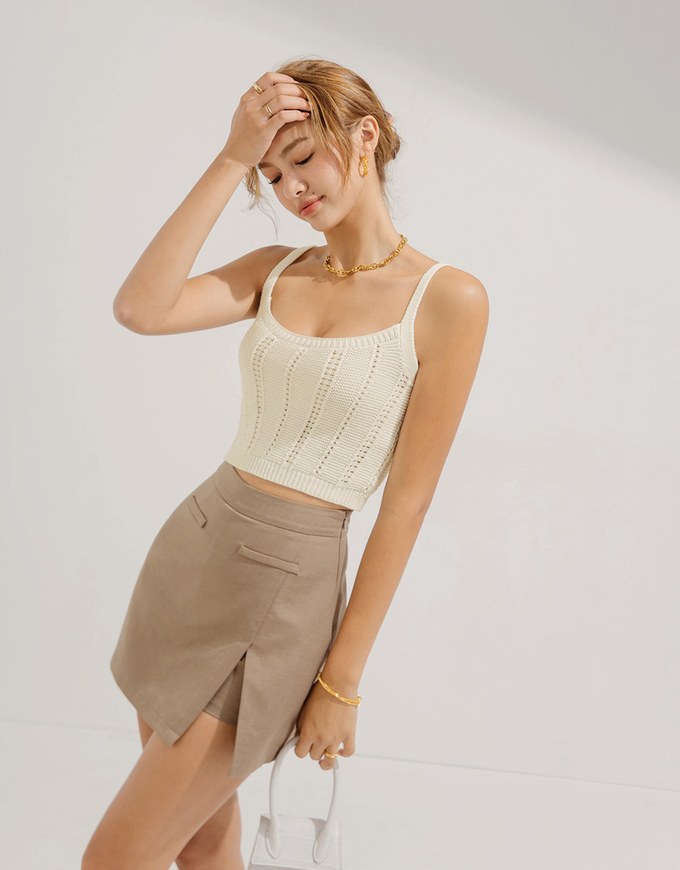 Knit Crop Tank Top