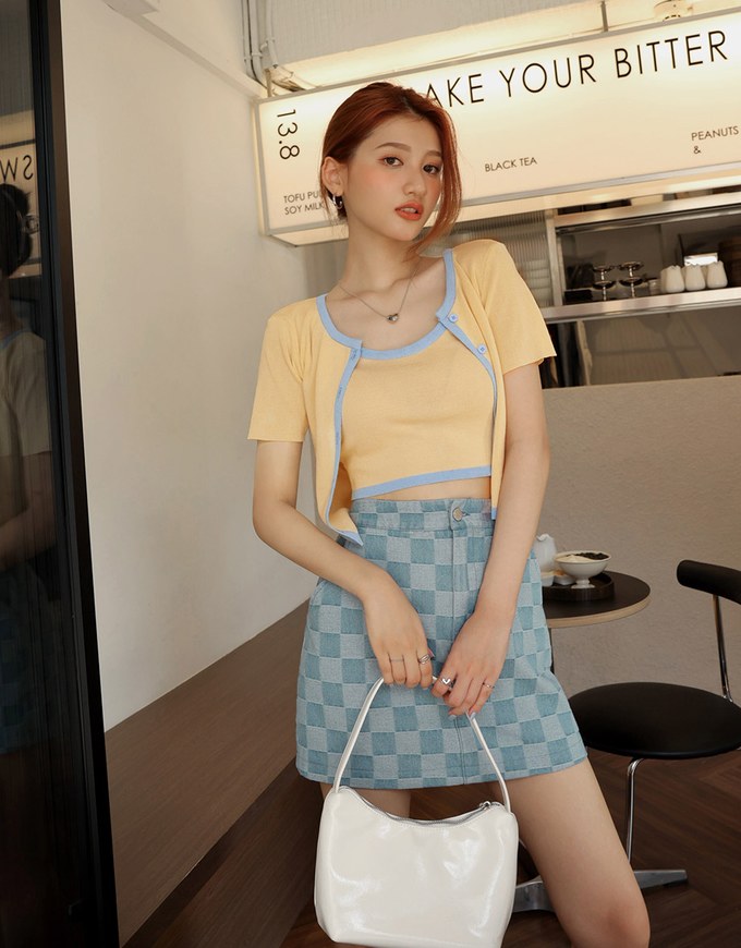 Two-Piece Knit Top