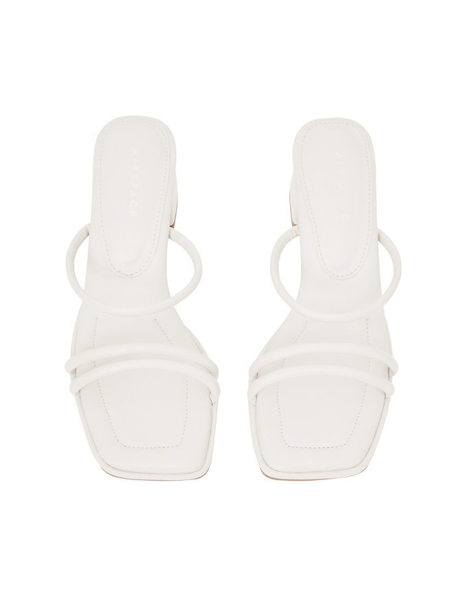 Minimalist Thin Strap Mid-Heel Sandals