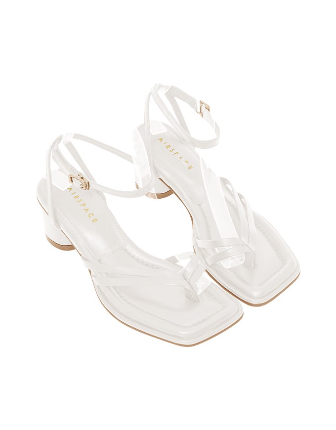 Strap Wrap Mid-Heel Sandals