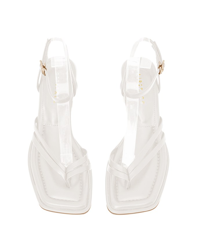 Strap Wrap Mid-Heel Sandals