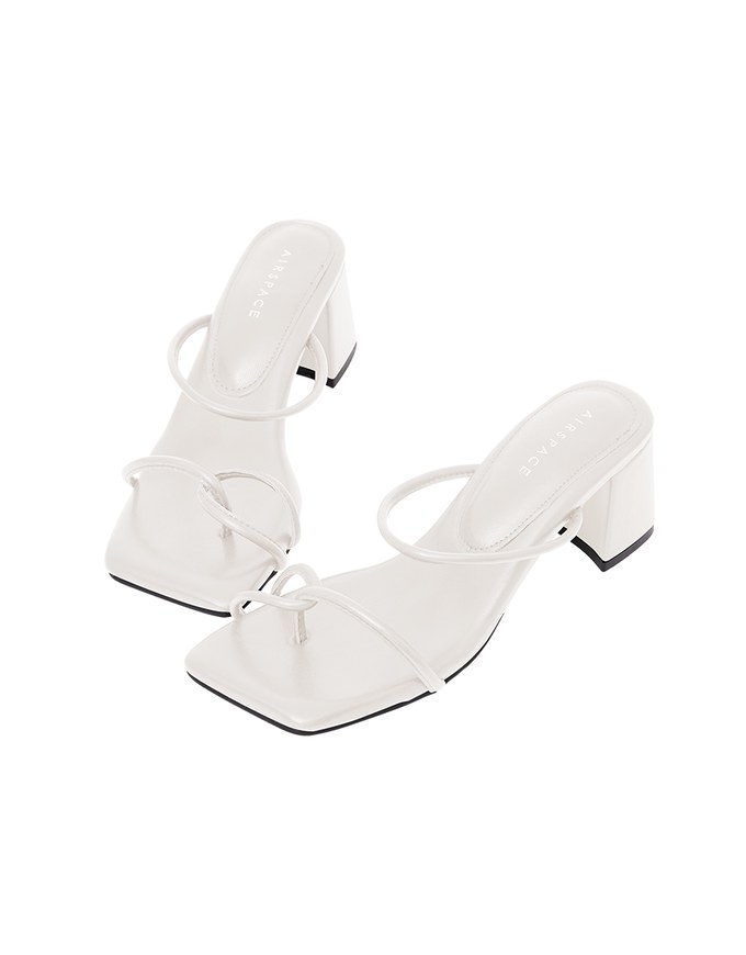 Minimalist Strap Mid-Heel Sandals