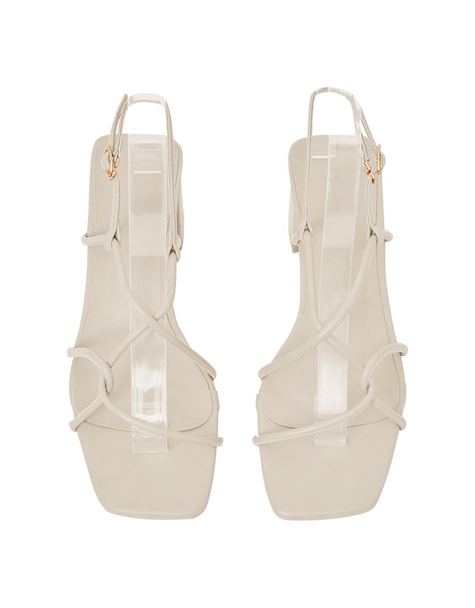 Strap Mid-Heel Sandals