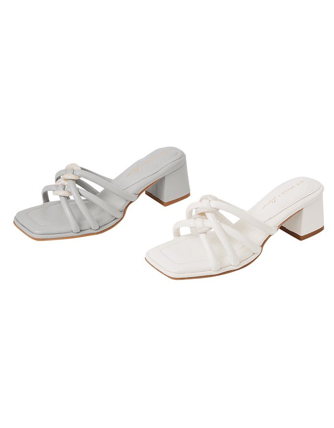 【Lisa's Design】Buckle Mid-Heel Sandals