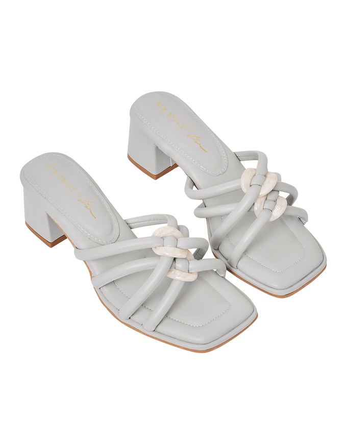 【Lisa's Design】Buckle Mid-Heel Sandals