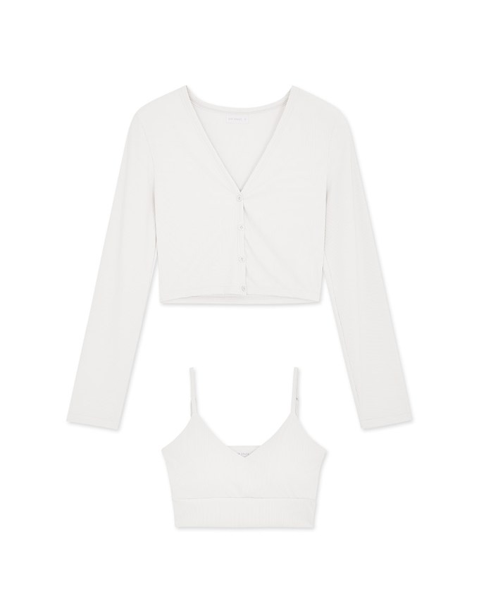 Anti-Uv Cooling Crop Blazer Jacket Set (With Padding)