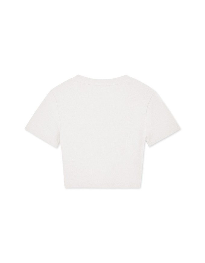 Open Collar Crop Top