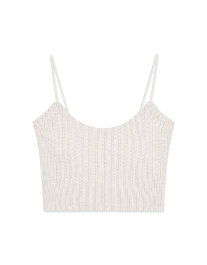 Knit Crop Vest (With Padding)