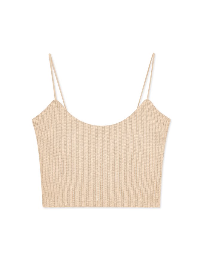 Knit Crop Vest (With Padding)