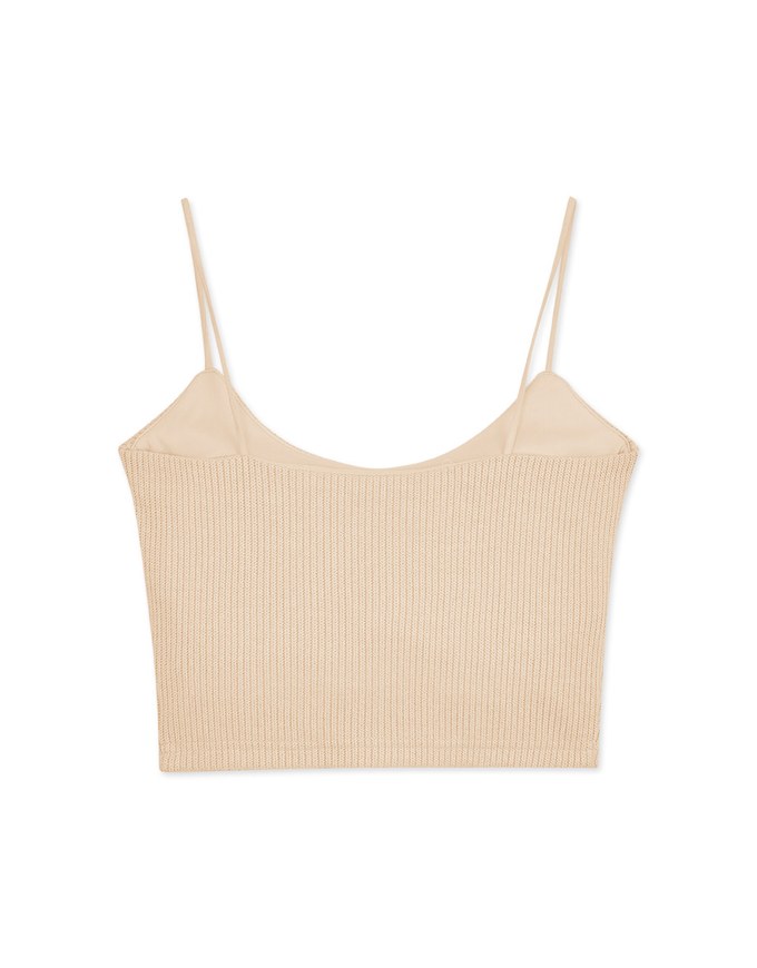 Knit Crop Vest (With Padding)