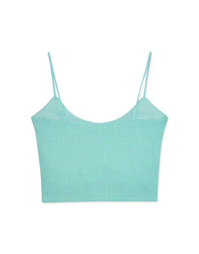 Knit Crop Vest (With Padding)