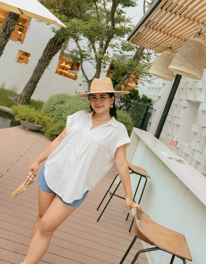 Breezy Cooling Double Pockets Blouse Shirt