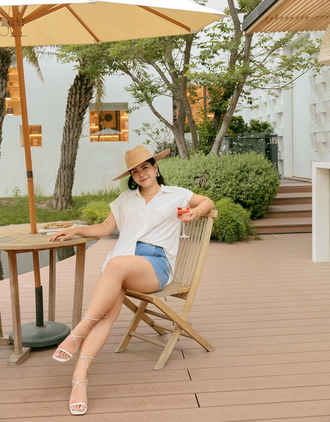 Breezy Cooling Double Pockets Blouse Shirt