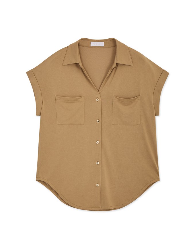 Breezy Cooling Double Pockets Blouse Shirt