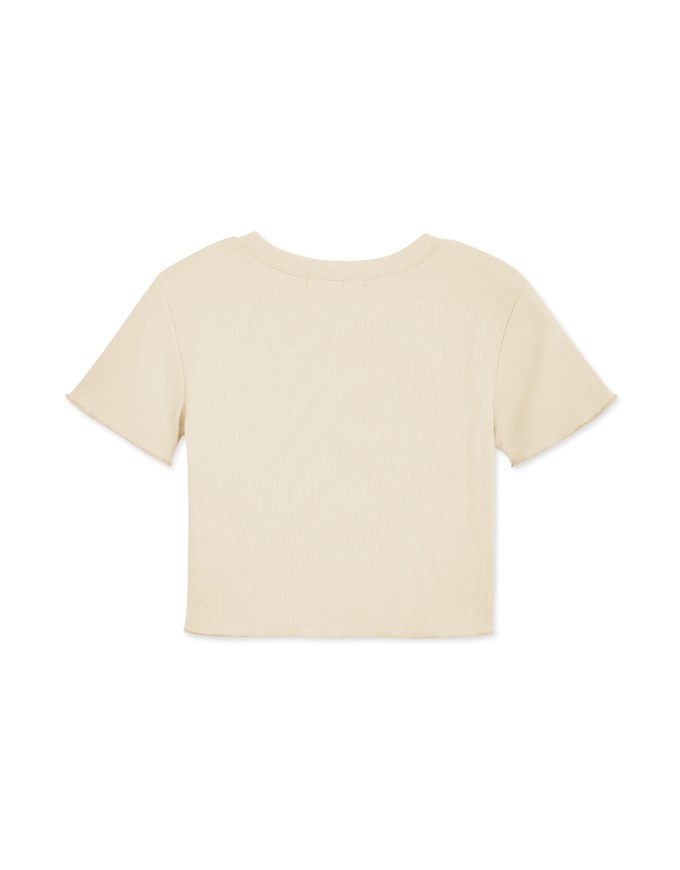 Lettuce Hem Alphabet Crop Top