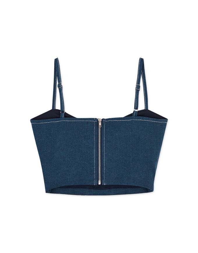 Denim Jeans Thread Vest (With Padding)