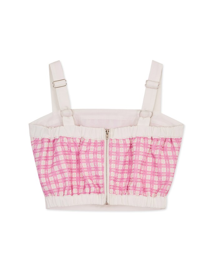 Back Zipper Check Vest (With Padding)