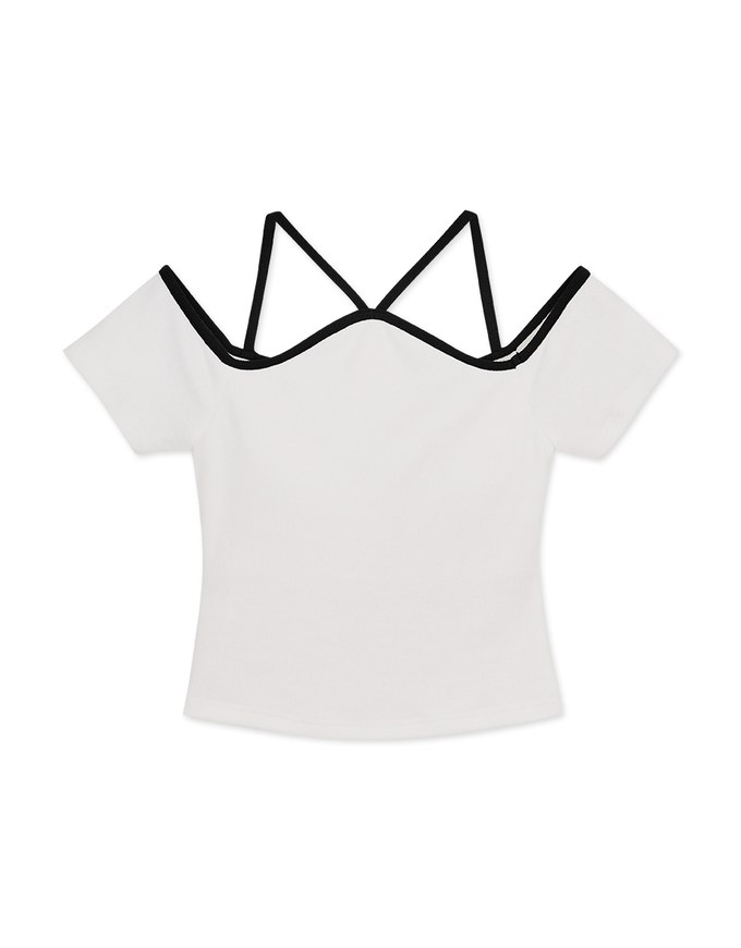 2WAY Knit Top (With Padding)
