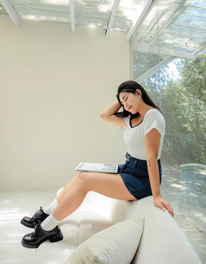2WAY Knit Top (With Padding)