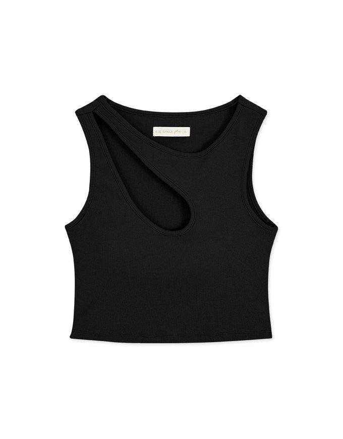 Hollow Knit Vest (With Padding)