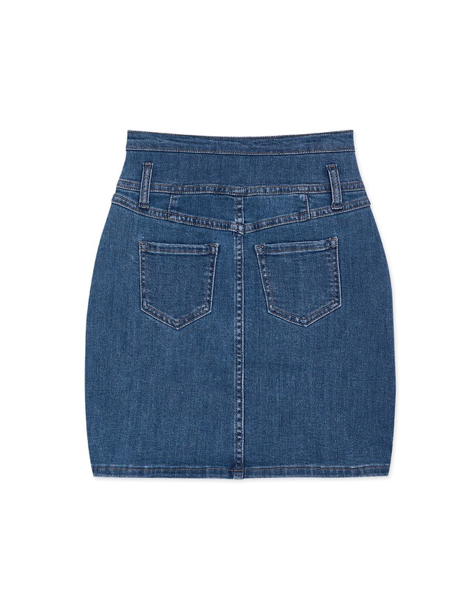 【Den!m LITE】Cooling Denim SKIRT No Filter Slimming Denim Jeans Skirt