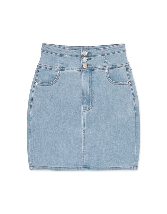 【Den!m LITE】Cooling Denim SKIRT No Filter Slimming Denim Jeans Skirt