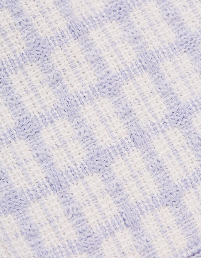 Tweed Checkered Color Skirt