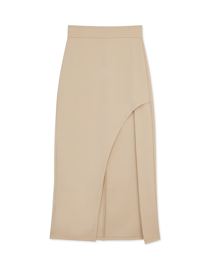 AIRY HOURGLASS K-Pop Long Slit Skirt