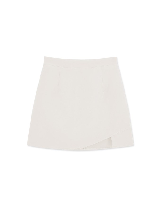 Plain Minimalist Irregular Skirt