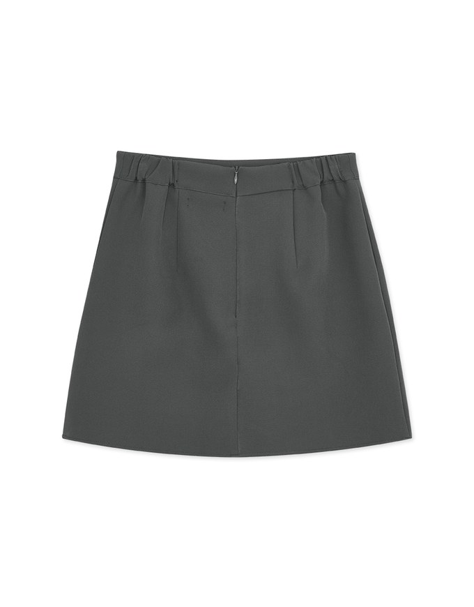 Plain Minimalist Irregular Skirt