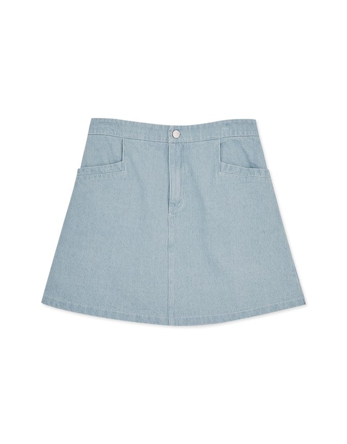 Elevated Casual Denim Jeans Skirt