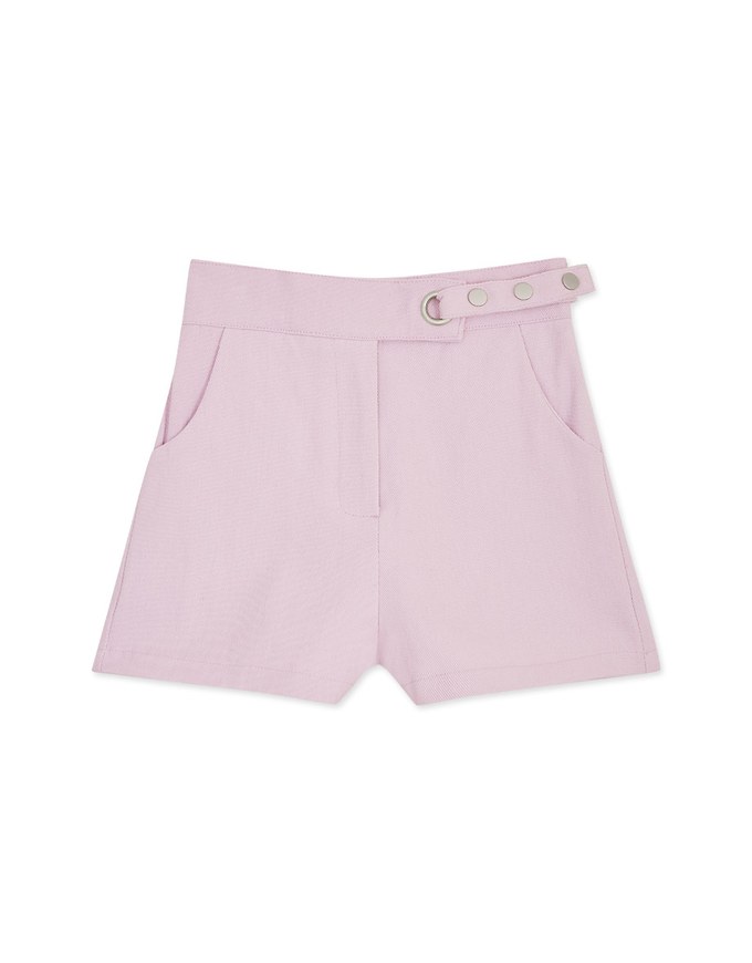 Asymmetric Belted Short
