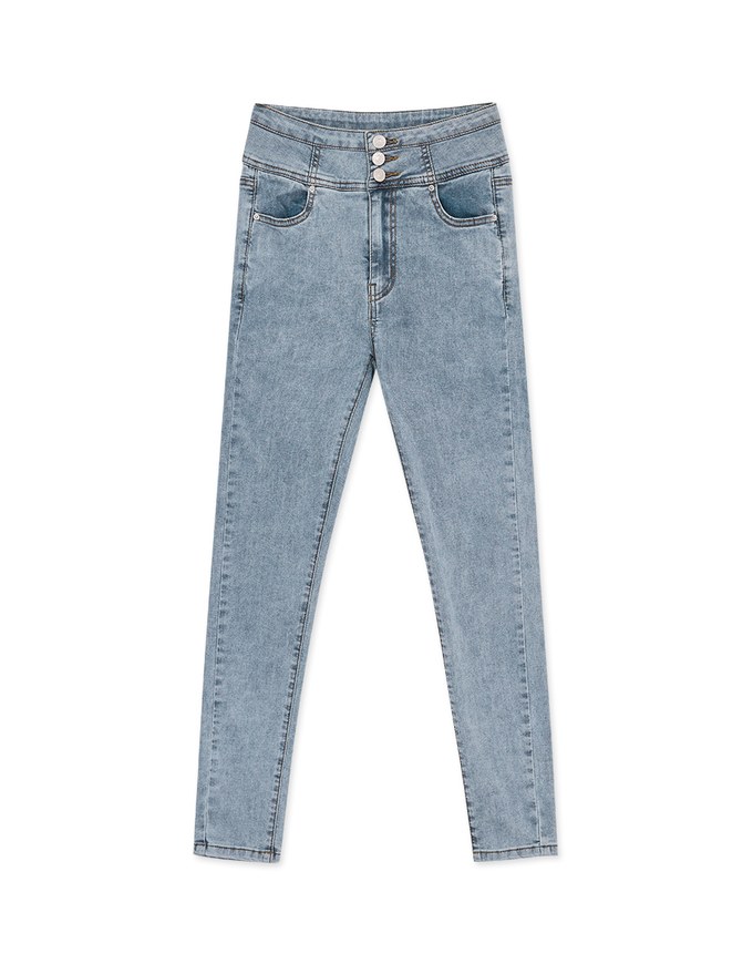 【Den!m LITE】Cooling JEANS PANTS No Filter Slimming Denim Skirt