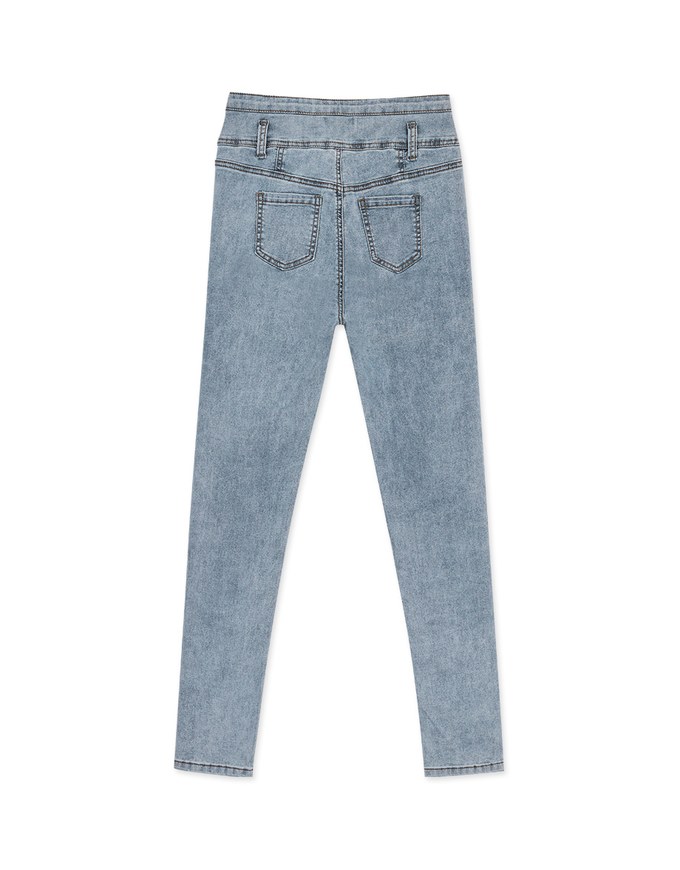 【Den!m LITE】Cooling JEANS PANTS No Filter Slimming Denim Skirt